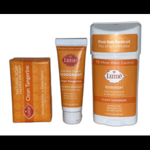 CLEAN TANGERINE Bundle Full Sz Deodorant Mini Cream Deodorant, Bar Soap NEW